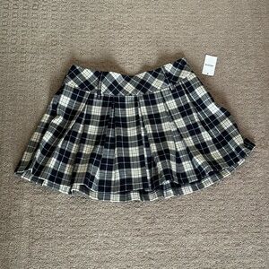 Plaid Pleated Skirt